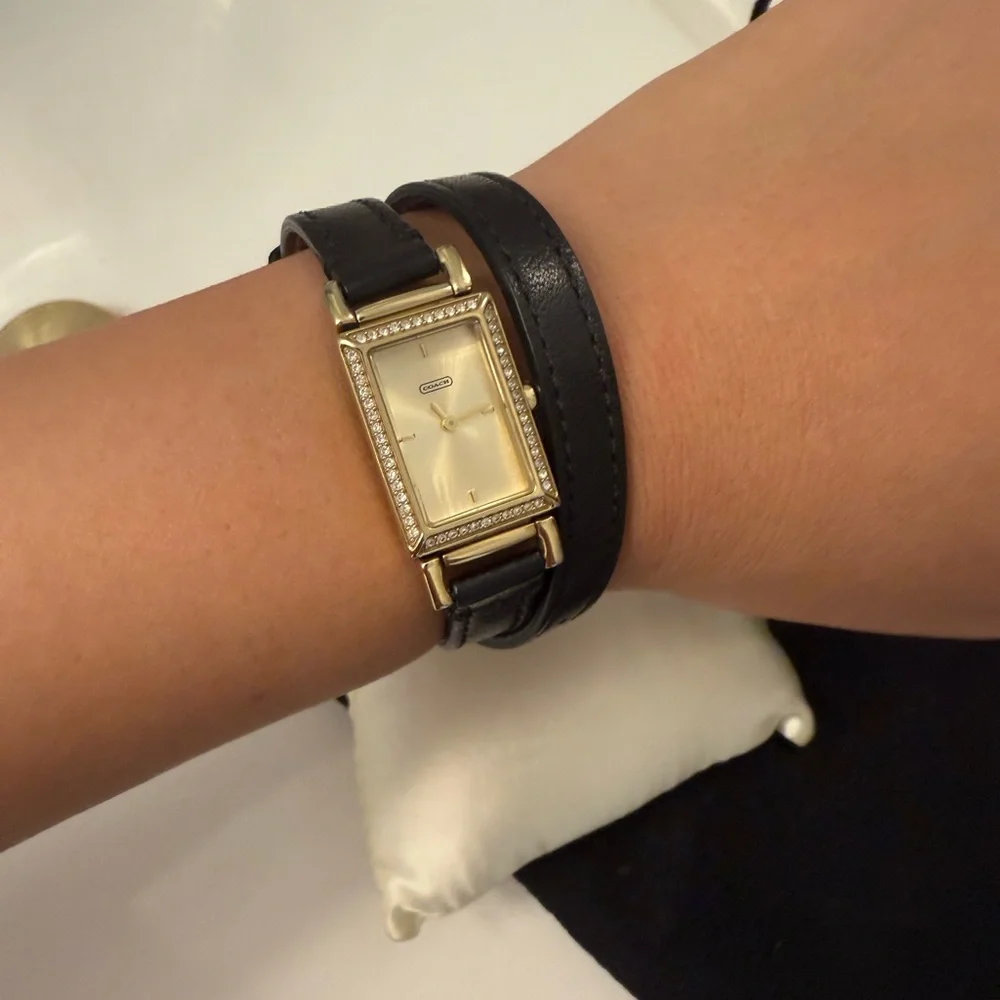 Coach Gold and Black Women's Watch - Picture 3 of 4